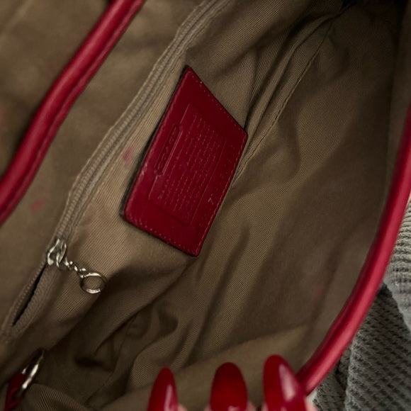 JUKVINTAGE™ vintage coach soho cherry red leather