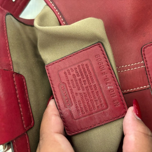 JUKVINTAGE™ vintage coach soho cherry red leather